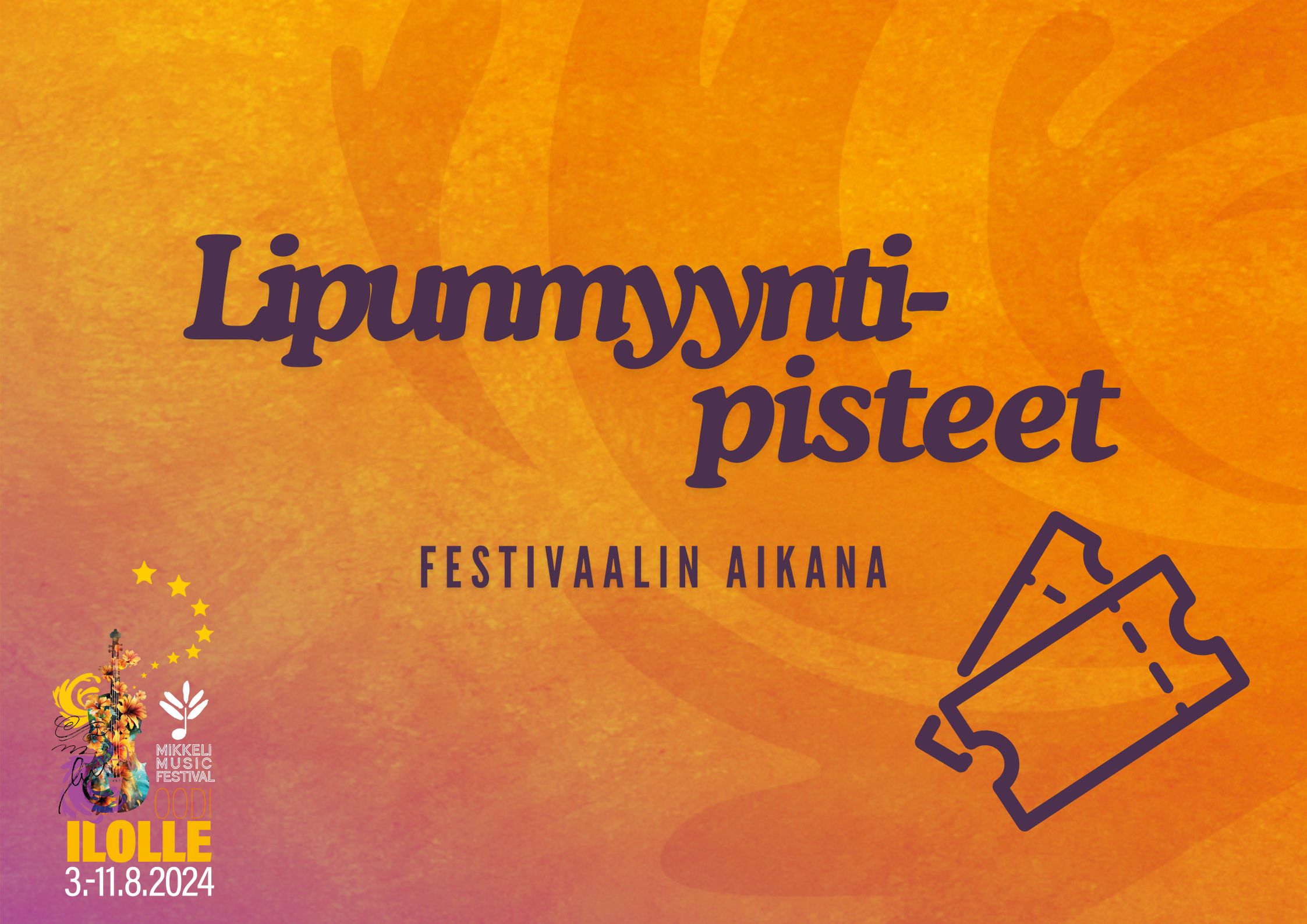 Lipunmyynti festivaalin aikana