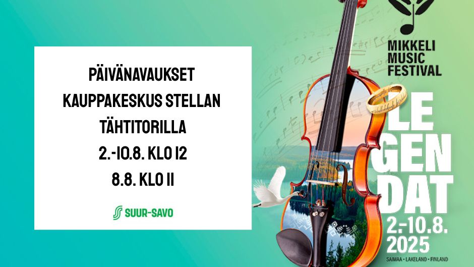 Päivänavaukset 2025 festivaalilla julkaistu